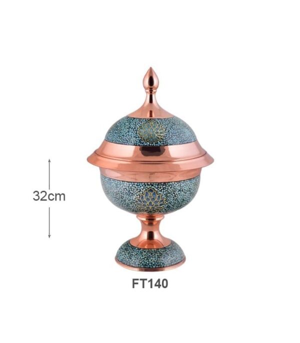 خرید اینترنتی گزخوری فیروزه کوبی FT140 برند آقاجانی صنایع دستی اصفهان