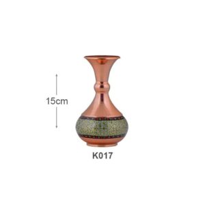 خرید گلدان شلغمی مس و خاتم کاری اصفهان کد K017 با ارسال رایگان