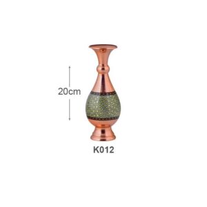 خرید گلدان صراحی مس و خاتم کاری اصفهان تولید صنایع دستی آقاجانی با ارسال رایگان