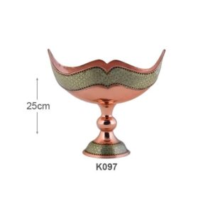 خرید کشکول مس و خاتم کاری آقاجانی از صنایع دستی اصفهان کد K097