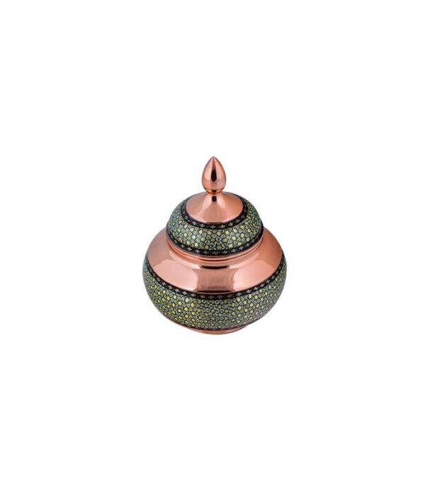 خرید اینترنتی قندان مس و خاتم کاری اصفهان تولید صنایع دستی آقاجانی با ارسال رایگان کد K045